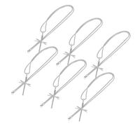 MUCKLILY 6 Piezas Collares de de Acero Inoxidable para Hombre y Mujer Colgante Religioso Estilo Hip Hop Cadena Resistente y Duradera Joyería Urbana de Moda