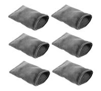 MUCKLILY 6 Piezas Guantes De Baño Manopla De Cara Suave Paños Faciales Reutilizables Guante De Baño Reutilizable Guante De Lavado De Cara Toallas De Baño Guantes Desmaquillantes Grey Fibra