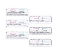 MUCKLILY 6 piezas Tarjetas de Prueba UV y Uvc para Medir Intensidad de Luz Ultravioleta Sensor de Doble Longitud de Onda y Uvc Indicador Preciso y Fácil Uso para Evaluación Lumínica