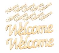 MUCKLILY 60piezas Madera Sin Terminar Palabras Bienvenida Adornos Artesania Hogar