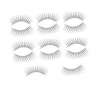 MUCKLILY 7 Pares Pestañas Postizas Halloween Largas Cluster Lashes para Mujeres Maquillaje Dramático para y Cosplay Accesorios Goth para Fiesta y Máscara