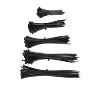 MUCKLILY 700 Bridas de Nailon Negras para Cables, Reutilizables, de Múltiples Tamaños, Sujetadores Duraderos para Gestión de Cables en Hogar y Oficina, Resistentes al Calor y Corrosión,