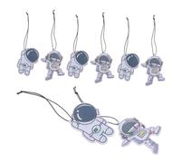 MUCKLILY 8piezas Colgante Aroma Coche Para Espejo Retrovisor Astronauta Chips Ambientadores Accesorios De Coche Para Hombre y Mujer