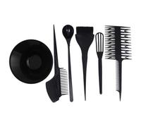 MUCKLILY Accesorio para Teñir Cabello con Brocha Cuenco y Mezclador Desechable Kit Profesional para Peluquería y Uso Doméstico Color Negro Herramienta Práctica para Mezcla y Aplicación de
