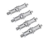 MUCKLILY Adaptador de Tornillo 1/4 a 3/8 para Cámara, 4 Piezas, Conversor de Espiga Metálico Resistente para Soporte de Iluminación y Accesorios Fotográficos