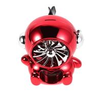 MUCKLILY Ambientador para Coche Diseño de Astronauta, Difusor de Fragancia Ventilador Giratorio y Clip para Salida de Aire, Accesorio Decorativo de Plástico para Automóviles