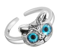 MUCKLILY Anillo Ajustable para Mujer con Diseño de Ojos Anillo Abierto de Dedo Joyería Adorable y para y Diario