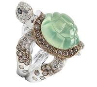 MUCKLILY Anillo De Tortuga Para Mujer Joyería De Animales Anillo Estético De Boda Verde Pastel Con Detalles Únicos