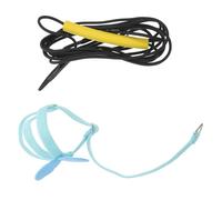 MUCKLILY Arnés para Loros Alas Ajustable, Cuerda Duradera para Pájaros Pequeños y Medianos, Correa de Vuelo Ligera Azul para Entrenamiento y Actividades al Aire Libre