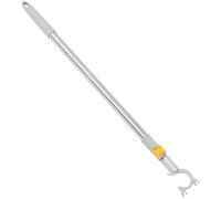 MUCKLILY Barra para Colgar Ropa Telescópica Ajustable De 64-101 Cm, De Acero Inoxidable Gris, Poste del Tendedero Multifuncional para Armarios y Secado Hogar, Diseño Ligero y Resistente
