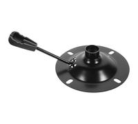 MUCKLILY Base Giratoria para Silla de Peluquería, Base del Mecanismo de Asiento de Hierro Placa Redonda 10x10 Cm y Tablero Anti-explosión, Piezas de Repuesto para Mobiliario de Salón