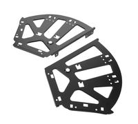 MUCKLILY Bisagra para Gabinetes de Zapatos Abatible de 3 Niveles Negra, Herraje de Acero Inoxidable Resistente, Marco Plegable para Organizador de Entrada, Bisagras Ocultas para Armarios