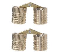 MUCKLILY Bisagras de Latón Puro 8Mm para Cajas Pequeñas y Joyeros Bisagras Ocultas Cilíndricas 2 Piezas para Muebles Apertura 180° Ideales para Bricolaje y Armarios