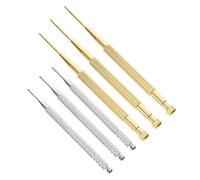 MUCKLILY Bolígrafo para Sonda Auditiva 6 Piezas Herramientas de Reflexología Facial de Acero Inoxidable y Cobre Masajeador de Puntos Gatillo para Acupresión Auricular y Terapia Manual