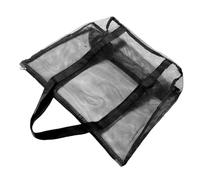 MUCKLILY Bolso De Playa De Malla Grande Cierre Organizador Multifuncional para Viajes para Vacaciones La Playa Almacenamiento De Juguetes y Cosméticos