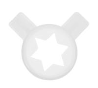 MUCKLILY Boquilla para Máquina de Helados de Hexagonal Accesorio Decorativo Versátil para Postres Resistente y Fácil de Instalar Compatible con Máquinas Hacer Helados Profesionales