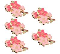 MUCKLILY Broche de Flor de Cerezo de Aleación 5 Piezas Pin Floral Decorativo para Vestidos y Ropa de Mujer Accesorio Vintage para Broches Ropa Mujer y Broches Vestidos Fiesta