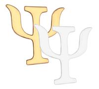 MUCKLILY Broches de Solapa Símbolo de Psicología Aleación Duradera Set 2 Piezas Oro y Plata Accesorios Vintage para Mujer para Ropa, Mochilas y Eventos Obsequios