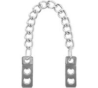 MUCKLILY Cadena de Seguridad Antirrobo para Puerta de Armario Cadena Metálica de Acero Niquelado Resistente y Práctica para Puertas de Madera Cierre Seguro y Decoración Funcional Hogar