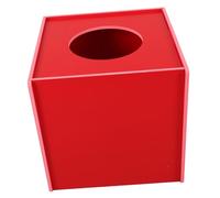 MUCKLILY Caja de Lotería Multifuncional Roja para Reuniones Rifas y Donaciones Almacenamiento Seguro y Divertido para Eventos Sociales y Empresariales