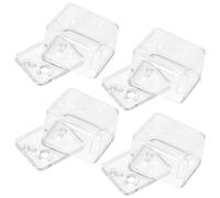 MUCKLILY Caja de Música Transparente de Plástico Acrílico Manivela Set de 4 Piezas para Bricolaje Mecanismo de Cuerda para Manualidades Educativas y Decoración en Hogar y Fiestas