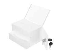 MUCKLILY Caja para Papeletas Tarjetas Tarjetero Contenedor para Billetes De Rifa Dispensador De Billetes De Rifa Porta Billetes De Rifa Acrílico