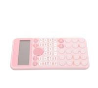 MUCKLILY Calculadora Científica Diseño en Color Rosa para Estudiantes Pantalla Grande de 12 Dígitos y Material PS, Adecuado para Escuela y Competencias Matemáticas