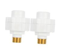 MUCKLILY Calentador de Agua Eléctrico 2 Piezas Dispositivo Antieléctrico Anti Fugas para Sistemas Solares de Agua, Pared, ABS y Cobre