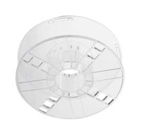 MUCKLILY Carrete de Cable Transparente Ps de Plástico 1 Kg Guardacordones para Gestión de Cables en Camping, Hogar y Estudios