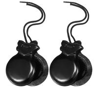 MUCKLILY Castañuelas Españolas De Madera Castañuelas Tradicionales De Percusión Manual Castañuelas De Flamenco Castañuelas De Madera Para Dedos Tablas De Ritmo Instrumentos Para De