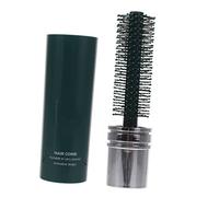 MUCKLILY Cepillo Redondo Pequeño Para Cabello Rizado y Secado Secador, Cepillo Portátil Retráctil Verde Oscuro, Diseño Liviano Para Mujeres, Adecuado Para Viajes y Peinado Fácil