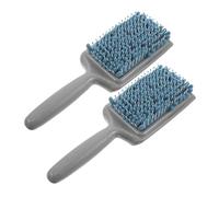 MUCKLILY Cepillo Secador de Pelo Esponja Absorbente Gris Azul 2 Unidades para Cabello Mojado y Rizado, Peine Desenredante Portátil para Ducha y Cuidado Profesional del Cuero Cabelludo