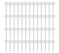 MUCKLILY Chinchetas Decorativas de Plástico Perla 5x16 Mm, 300 Unidades, Cabeza Redonda y Punta Corta, para Manualidades, Mapas, Tableros de Corcho y Decoración DIY