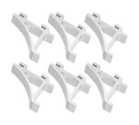 MUCKLILY Clips para Estantes de Refrigerador 6 Piezas Gancho Pequeño de Aluminio para Frigoríficos y Congeladores Soporte Resistente para Maximizar Espacio en Estantes y Puertas de
