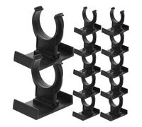 MUCKLILY Clips para Zócalo de Muebles de Armario Negros de Plástico PP 20 Unidades Ajustables y Resistentes Accesorios para Patas y Niveladores Uso Cocina y Mobiliario