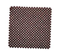 MUCKLILY Cojín De Asiento Coche Cuentas De Madera Natural Cuadrado, Transpirable, Cómodo, Para Uso Automotor, Verano, Práctico, Adecuado Para Conductor y Pasajeros