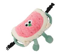MUCKLILY Cojín De Cabeza Forma De Sandía Almohada De Soporte Cervical Decoración Divertida Para Coche y Hogar Para Adultos y Viajes