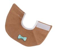 MUCKLILY Collar Antipicoteo para Loros Tamaño M, Color Marrón, de Tela Fieltro Transpirable, Collar Protector para Aves, Antipicaduras para Periquitos y Cacatúas, Adecuado para