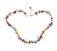 MUCKLILY Collar de Coral Barroco Color Coral Violeta Gargantilla Cuentas Marinas para Mujer Joyería de Playa y Vacaciones Collar de Conchas Elegante y Duradero Accesorio de Moda