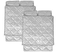 MUCKLILY Cubierta para Refrigerador Protector de Congelador Aislado Cubierta Aislante del Congelador 70cm Plata Aluminio y Tela Oxford Resistente al Desgarro Imán para Frigorífico