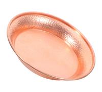 MUCKLILY Cuenco de Cobre Martillado Dorado para Gatos Base Antivuelco, Resistente a Mordeduras y Arañazos, Plato Decorativo y Funcional para Rituales y Mascotas