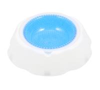 MUCKLILY Cuenco para Perros y Gatos Función Refrigerante, Base Antideslizante, Diseño Desmontable, Plástico Resistente, Color Azul, Comedero Multifunción Adecuado para Verano y
