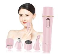 MUCKLILY Depiladora Eléctrica 4 1 Usb Recargable Portátil Para Mujer, Maquinilla De Afeitar, Recortadora De Cejas y Cortadora De Vello Nasal, Diseño Multifunción Sin Aceite, Uso Diario