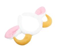 MUCKLILY Diadema con Orejas de Cabra Color Tierra Diadema de Orejas de Cordero Suave y Afelpada Accesorio para Disfraz de Halloween y Cosplay para Adultos