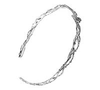 MUCKLILY Diadema de Estilo Renacentista Grande con Gemas de Imitación Tocado de Aleación Plateada para Cosplay y Boda Accesorios para Disfraz de Princesa y Fiesta Adorno Elegante para