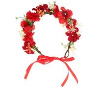 MUCKLILY Diadema De Flores Estilo Bohemio Tocado Floral Para Mujer - Floral Para Bodas Festivales Y Fiestas - Accesorios Para Fiestas Hawaianas