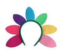 MUCKLILY Diadema de Girasol Colorida para Disfraz 1 Unidad Tamaño Estándar Accesorio Floral Festivo para Mujer Fiestas Navideñas Halloween Tocado de Pétalos Vibrante