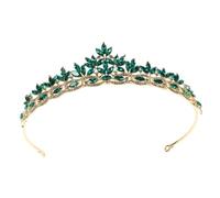 MUCKLILY Diadema de Novia con Cristales y Decorativas Tocado Nupcial Ligero para Bodas Accesorio Elegante para Chicas y Princesas
