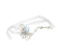 MUCKLILY Diadema Mujer Playa Estilo Vacaciones Con Piedras Perla Conchas y Estrella De Mar Accesorio Elegante Para Niñas y Mujeres Fiestas o Viajes