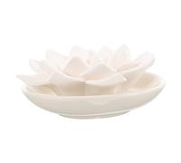 MUCKLILY Difusor Pasivo De Aceites Esenciales Pequeño De Yeso En Forma De Flor De Loto Blanco, Decoración Aromática Para Coche, Dormitorio y Baño, Piedra Perfumada Sin Agua Para Ambientar Espacios